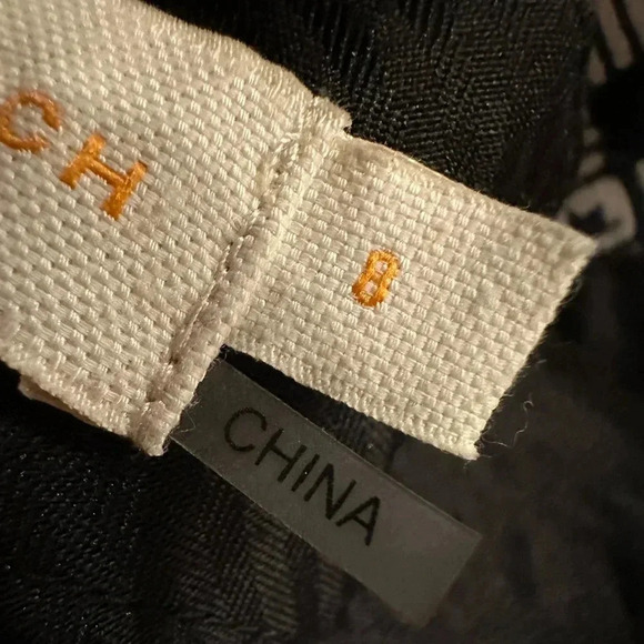 Tory Burch "CALLIE" CROPPED JACQUARD ANKLE PANTS IN  IVORY/BLACK size 8 - Picture 15 of 15